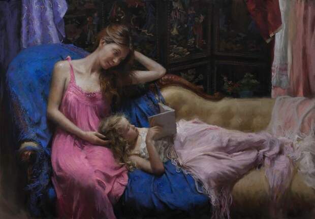 Красота и сила женщин в картинах Vicente Romero Redondo