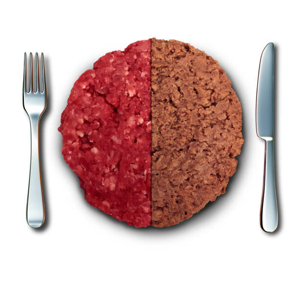 plant based meat vs. real meat comparison