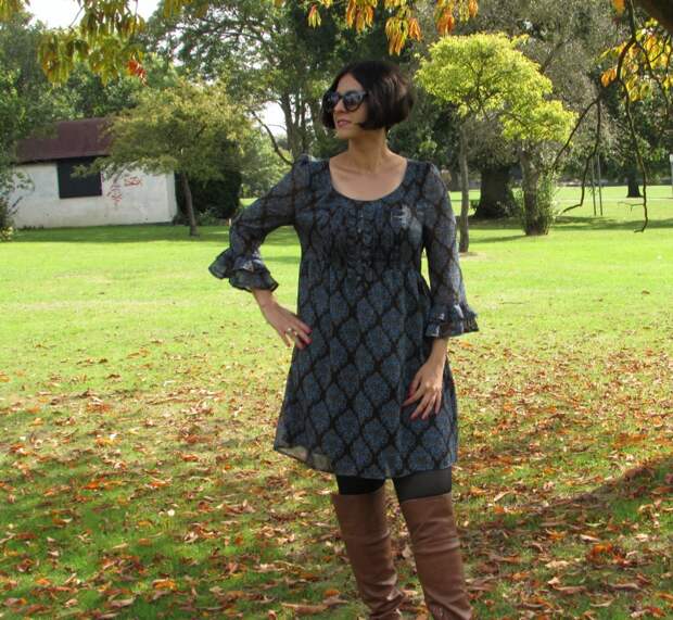 Bell sleeve dress 