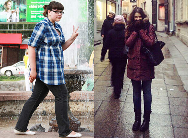 Евгения до и после похудения