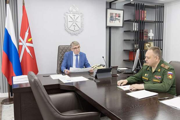 Миляев обсудил с военным комиссаром Тульской области ход весеннего призы