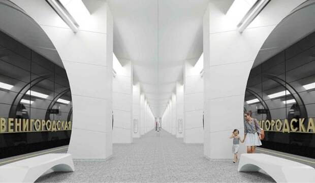 Cибирский гранит используется в отделке станции метро «Звенигородская»