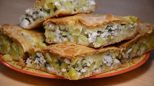 Быстрый заливной пирог с курицей и картошкой Кулинария, рецепт, заливной пирог, видео рецепт, видео, пирог, курица, картофель