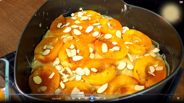 Пирог с абрикосами. Яркий вкус  лета.  Пирог, Еда, Кулинария, С дедом за обедом, Выпечка, Видео, Длиннопост