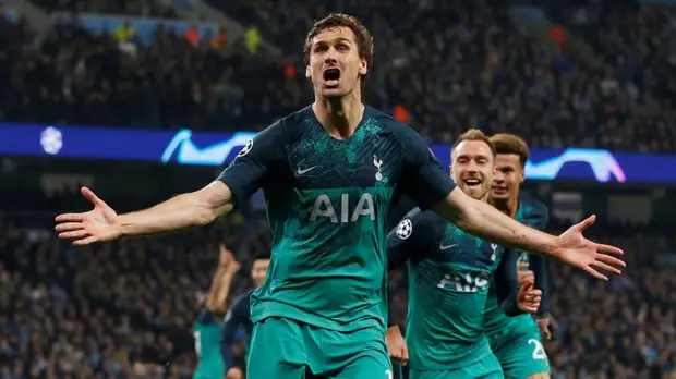 «Тоттенхэм» стал седьмым английским клубом, вышедшим в полуфинал Лиги чемпионов после 1992 года