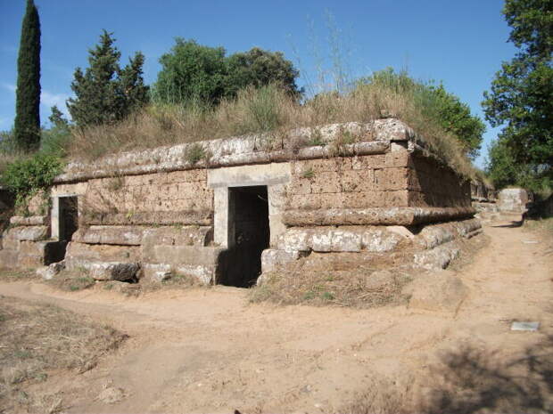 Этрусские некрополи в Черветери. \ Фото: fr.wikipedia.org.