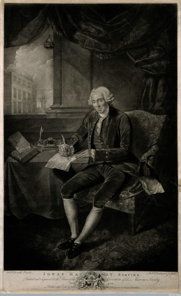 Джонас Хенвей, эсквайр, в 1781 году. | Фото: atlasobscura.com.