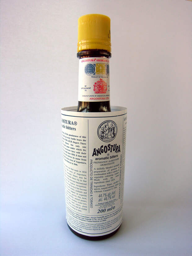A bottle of Angostura bitters.
