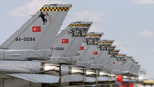 Самолеты F-16 ВВС Турции. Архивное фото