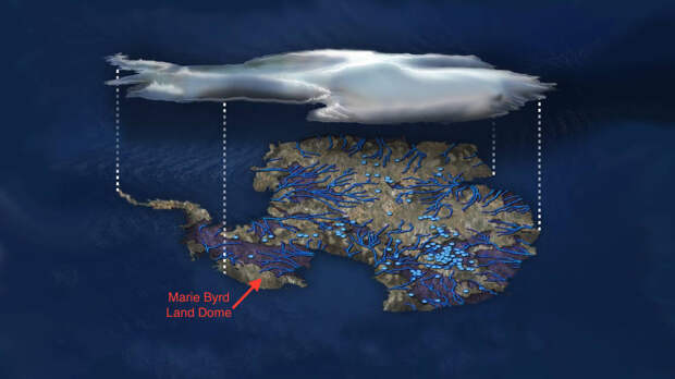 Горячие струи в мантии назвали причиной появления подледных озер в Антарктиде