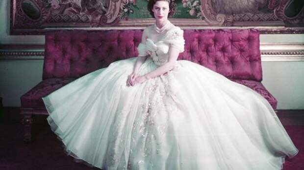 принцесса Маргарет в платье от Диора