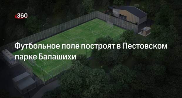 Футбольное поле построят в Пестовском парке Балашихи