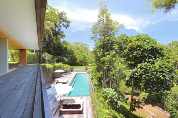 Каскадная вилла в джунглях Бали