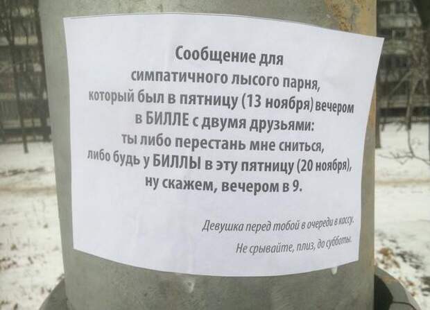 Объявляю лысый сбор в 21.00. Во всех городах мира. Ищем девушку из параллельной вселенной люди, объявление, прикол, юмор