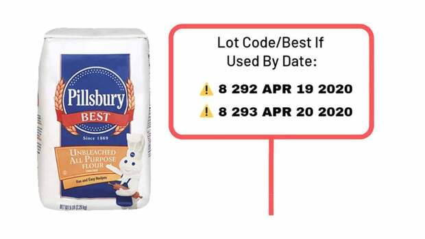 зараженная мука Pillsbury