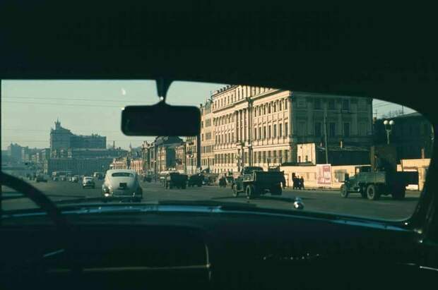 Вид из машины, центр Москвы.