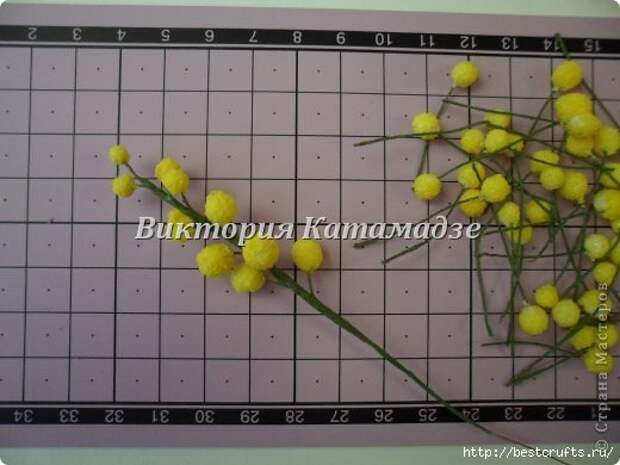 Мимоза из шерсти и шелка МК (18) (520x390, 102Kb)