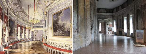 До и после: дворцы Санкт-Петербурга, разрушенные нацистами (ФОТО)