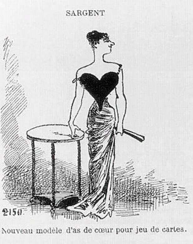 Новая модель туза червей. Le Charivari, May 1, 1884