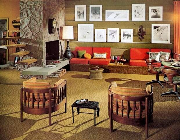1965 год. Дизайн гостиной
