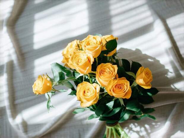 букет желтых роз