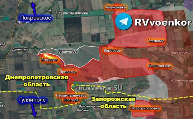 ‼️🇷🇺Армия России подняла флаг над Егоровкой, угрожая ключевому н.п