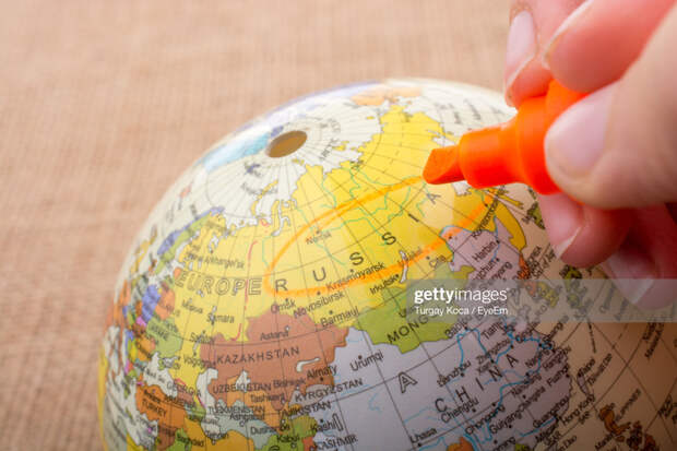 Marking On Globe
