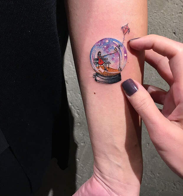 Miniature Circular Tattoo