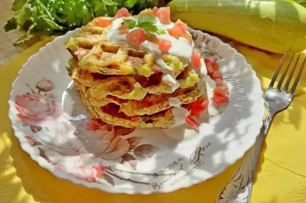 Кабачковые вафли в вафельнице. Проще простого!