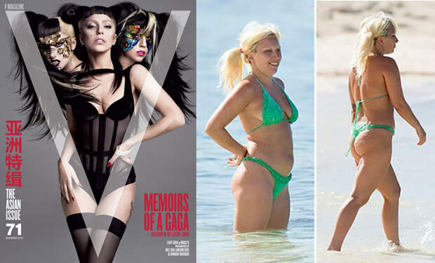 Леди Гага звезды, знаменитости, купальник, обложка, фигура
