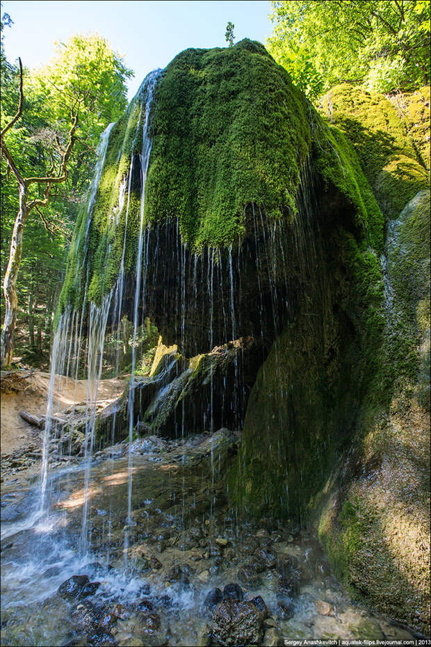 Красота водопада Серебряные Струи