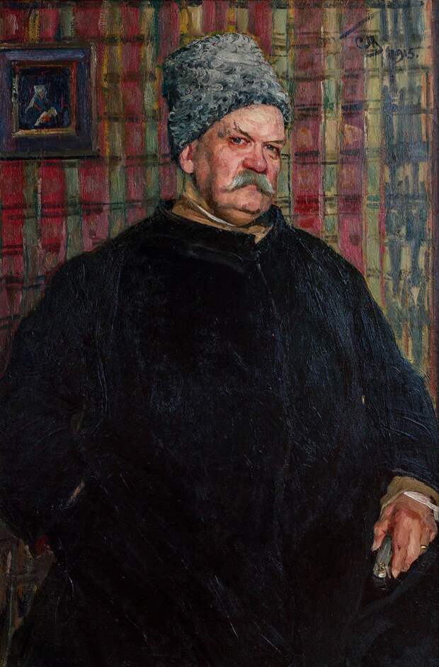 Сергей Малютин. Портрет Владимира Гиляровского, 1915