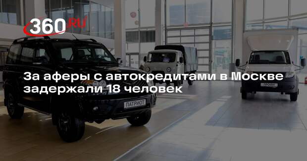 МВД: в Москве задержали 18 человек за аферы с автокредитами на 100 млн рублей