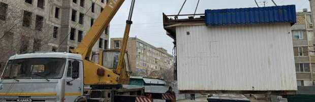 Незаконные торговые павильоны демонтировали в Актау