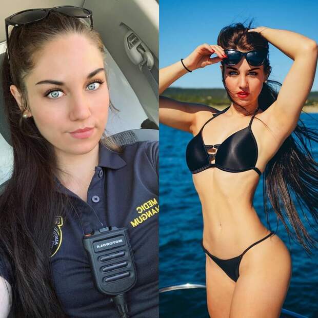 Красивые девушки в униформе и без неё