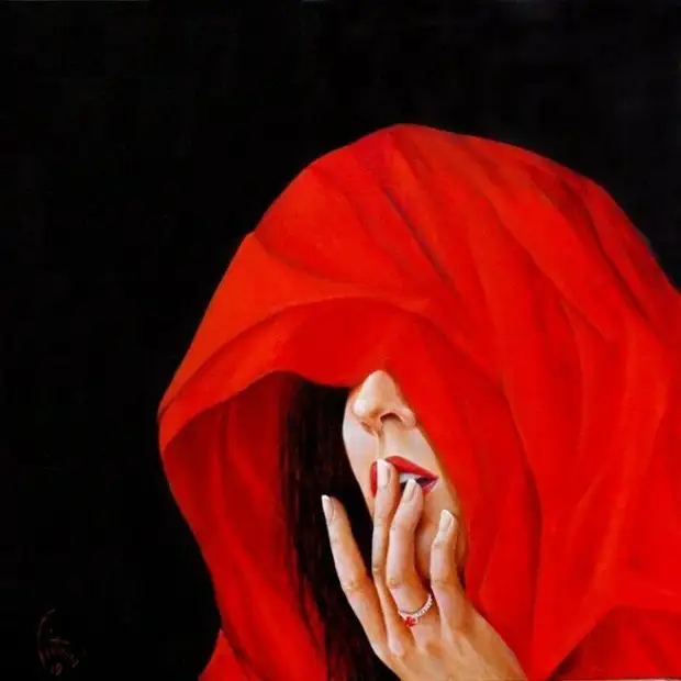 Непреодолимое желание художника Бруно Фейтусси показать прелести загадочности женщины