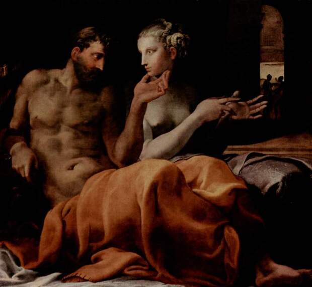 Francesco Primaticcio. Одиссей и Пенелопа