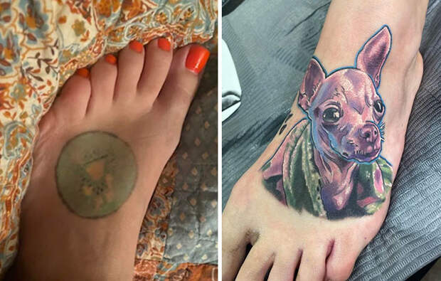 Креативные кавер-ап татуировки, которые избавили людей от старых или неудачных