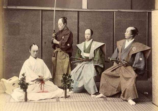 Японские самураи 130 лет назад. | Фото: LiveJournal.