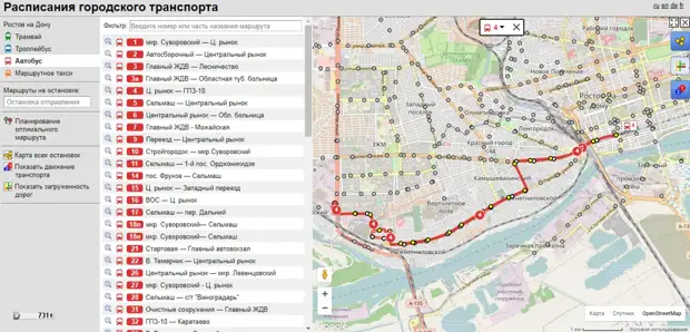 Схема автобуса москва ростов на дону