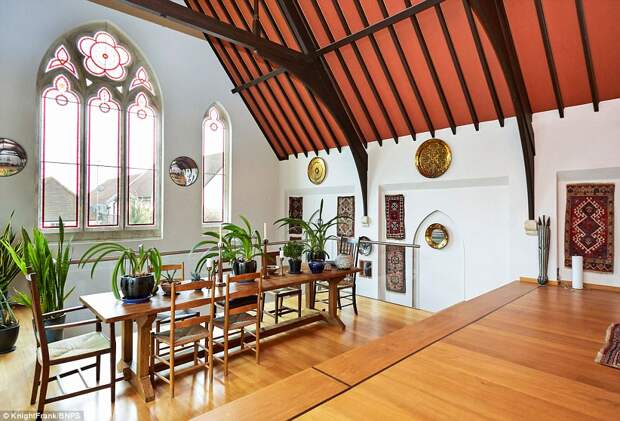 The developer has worked to fit the original chapel fittings into the design, keeping the vaulted ceilings and original beams. Mr Holmes estimates only about 10 per cent of the stained glass windows were in tact when he bought the property