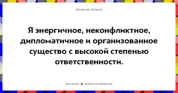 20 незабываемых перлов из резюме оригинальных людей 20 незабываемых перлов из резюме оригинальных людей