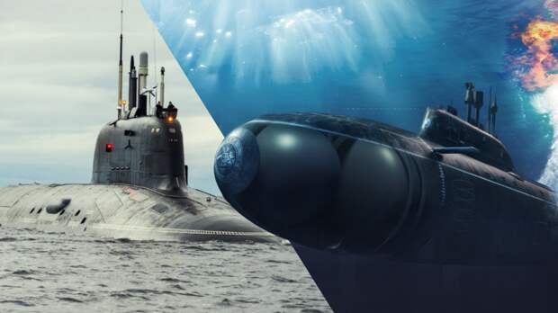 Мой небольшой каллаж на тему подводных лодок проекта "Ясень-М"