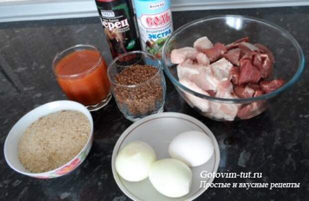 Котлеты из гречки с фаршем Котлеты из гречки с фаршем