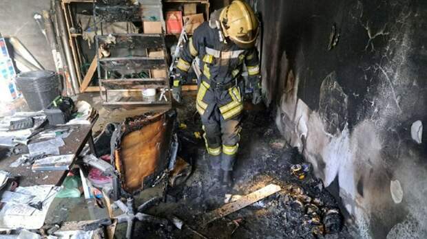 Пожар в новой школе / Фото: МЧС Алтайского края