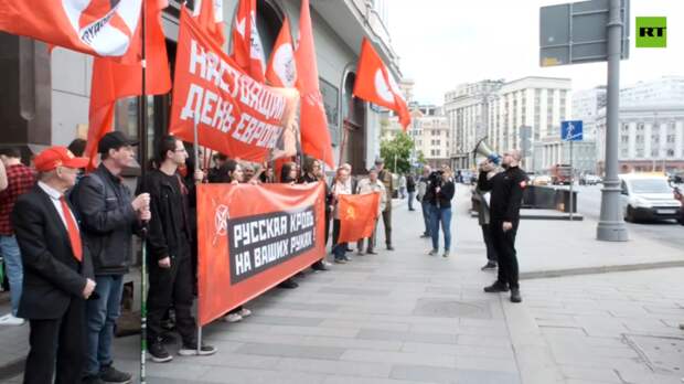 В Москве прошла акция протеста против действий посла Евросоюза