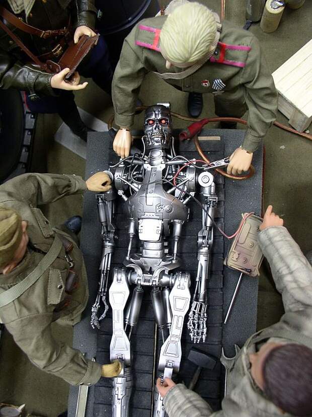 куклы, миниатюра, терминатор