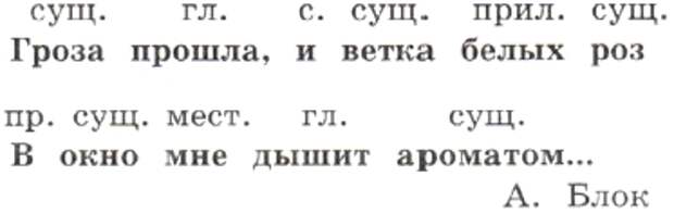 Разбор имени существительного как части речи