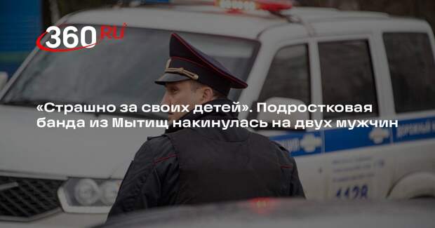 В Мытищах подростки толпой набросили на двух мужчин и жестоко избили их