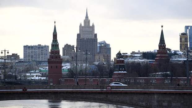 Здание министерства иностранных дел РФ в Москве Здание министерства иностранных дел РФ в Москве